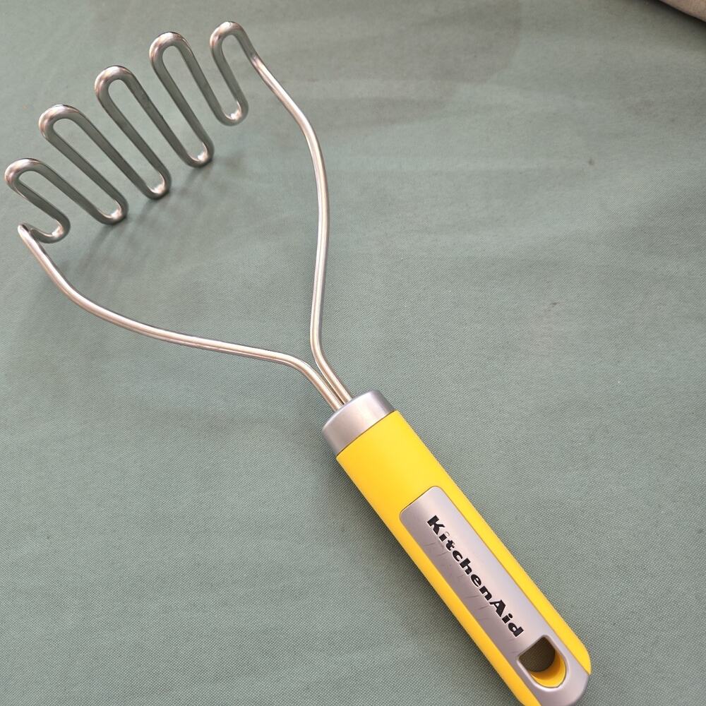 KitchenAid yellow potato masher
